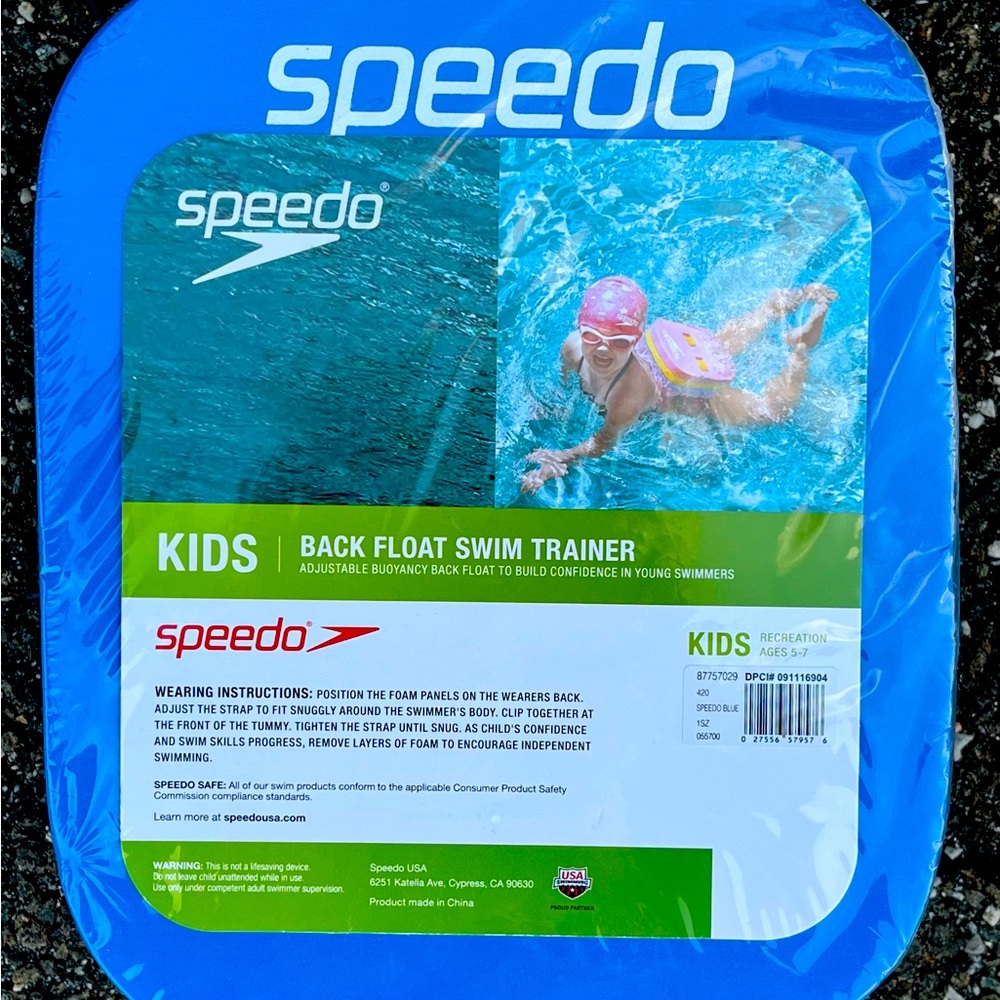 Speedo Kids Back Float Trainer Kids 5-7